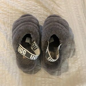 Girls Ugg slippers worn only a few times in the house.